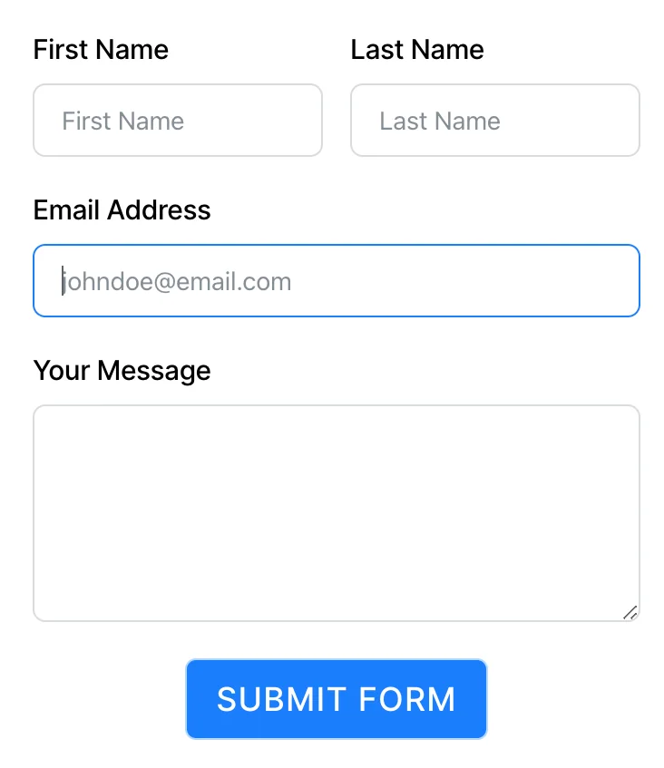 Form accessibility