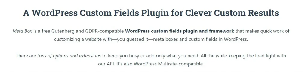Custom field