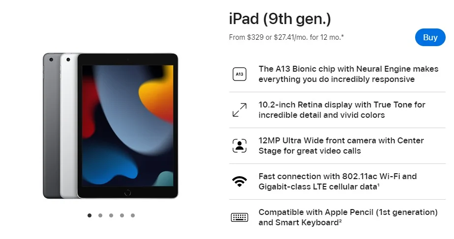 Ipad 9th gen