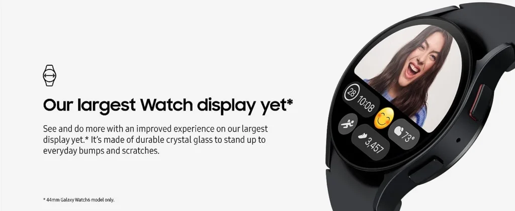 larger display