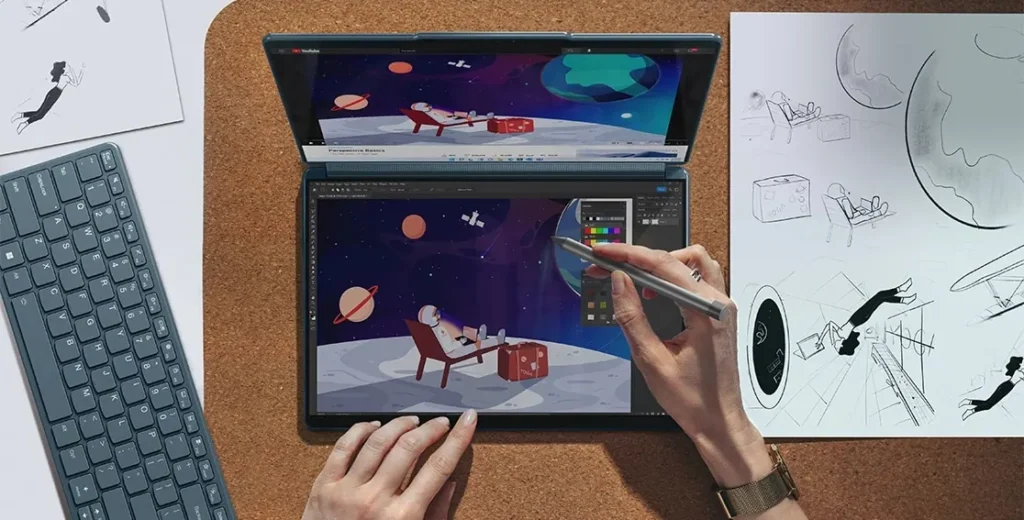 Unveiling the Lenovo Yoga Book 9i: A New Era of Limitless Possibilities in Laptop Innovation 2023" 2 lenovo yoga book 9i 3